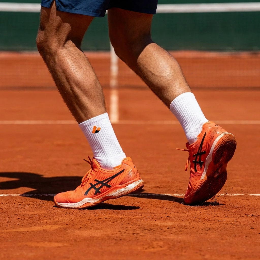 Tennis Socks Crew Lite White/Orange