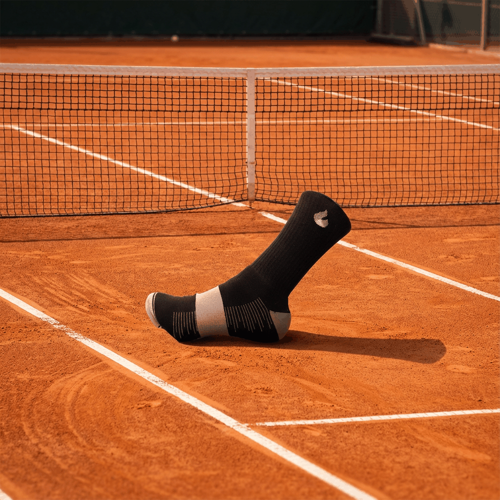 Tennis Socken Crew Lite Schwarz/Grau