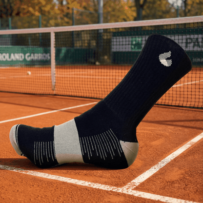Tennis Socken Crew Lite Schwarz/Grau