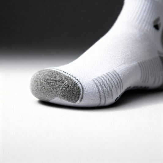 Chaussettes de Course Cheville Blanc/Gris